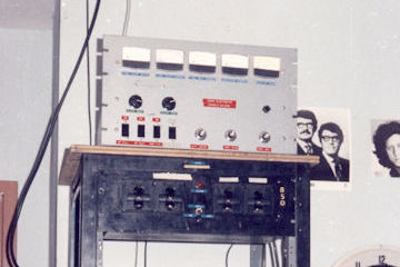 KPVH 850,Pinole Valley High School, Pinole, The KPVH Equipment Rack in 1972